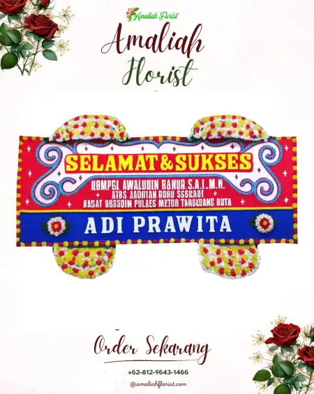 Papan Bunga Ucapan Selamat Weding